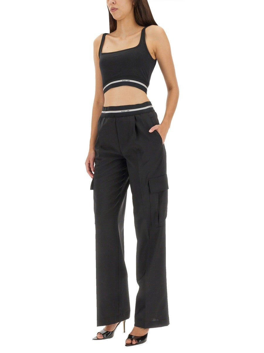 Helmut Lang CROP TOP WITH LOGO