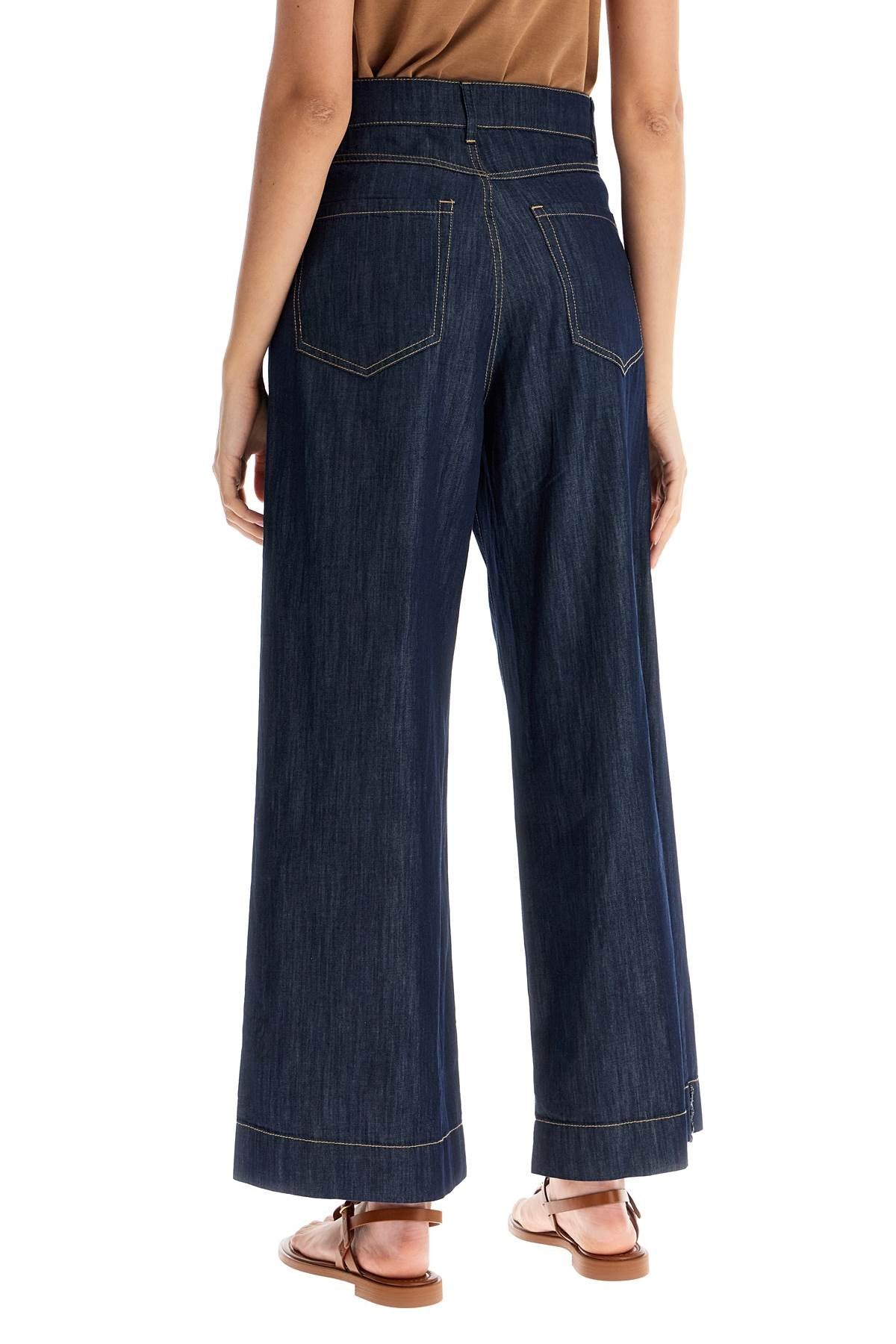 'S MAX MARA cropped chambray pants in