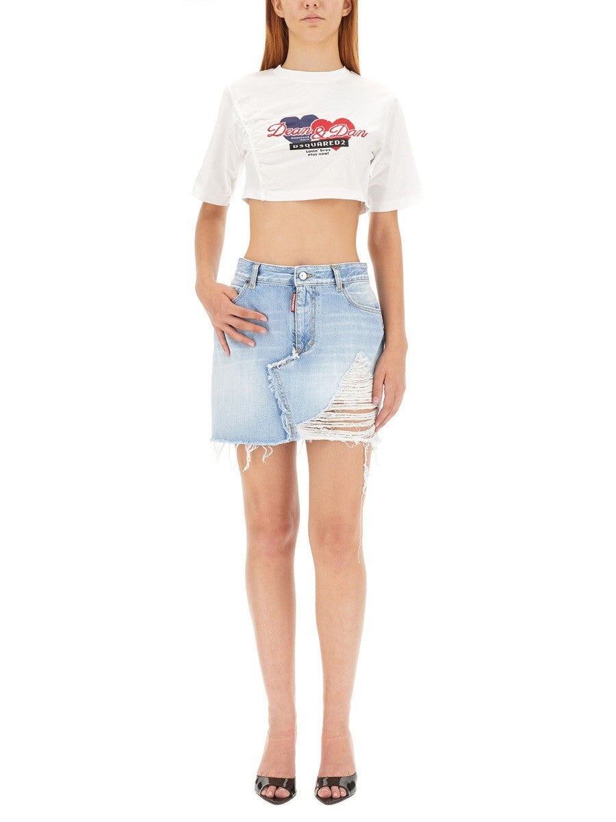 Dsquared CROPPED FIT T-SHIRT