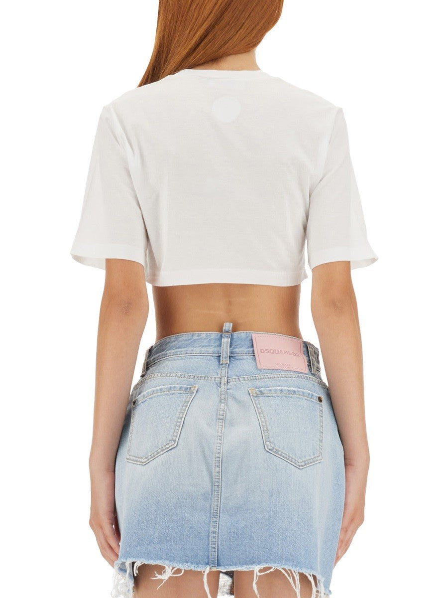 Dsquared CROPPED FIT T-SHIRT