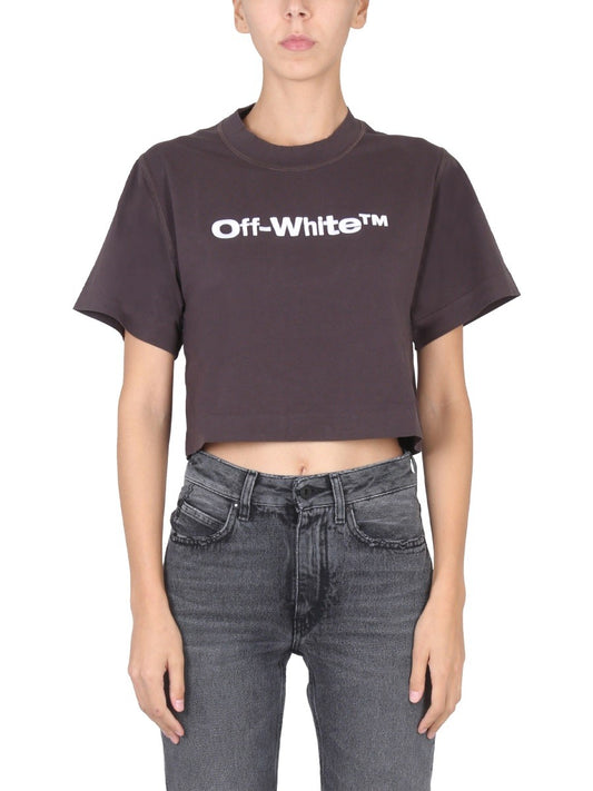 Off-white CROPPED FIT T-SHIRT