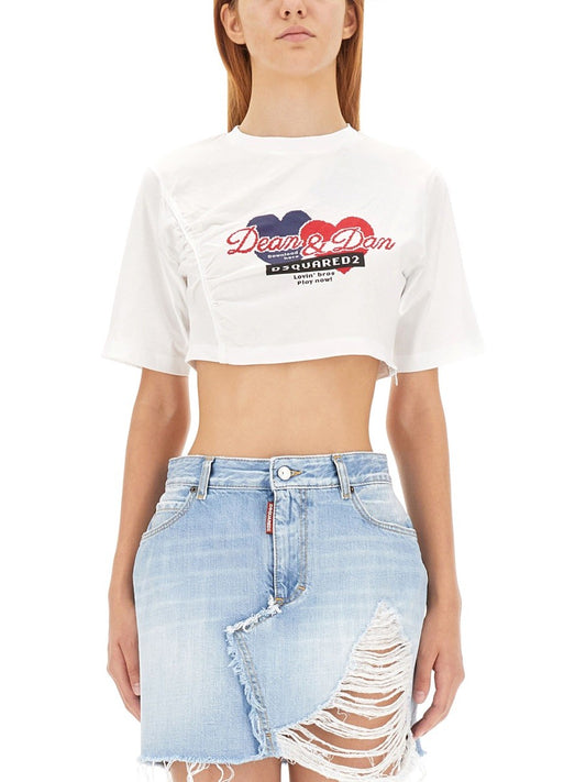 Dsquared CROPPED FIT T-SHIRT