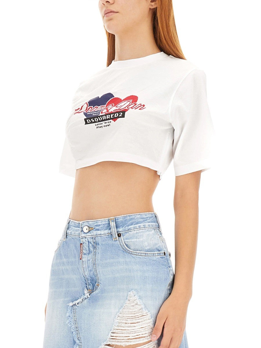 Dsquared CROPPED FIT T-SHIRT