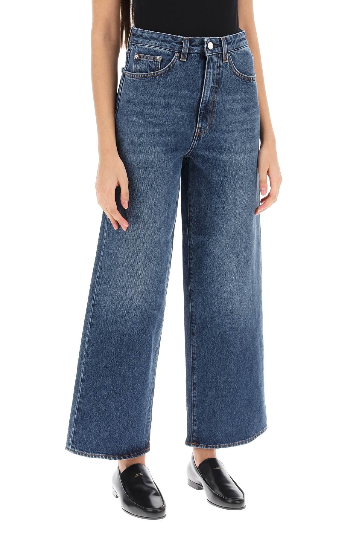 TOTEME cropped flare jeans