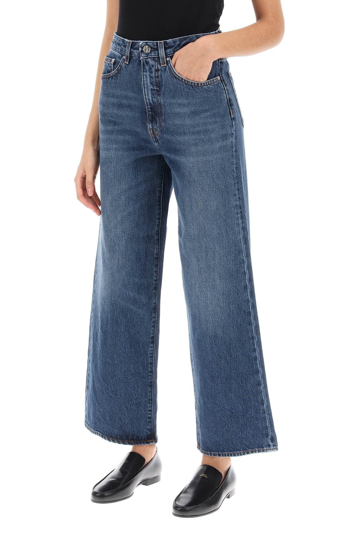 TOTEME cropped flare jeans