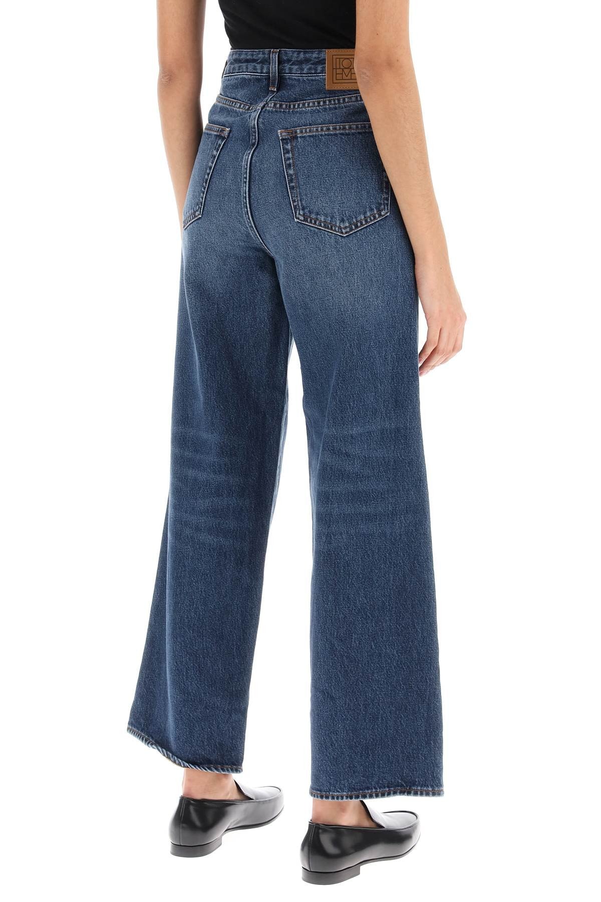 TOTEME cropped flare jeans