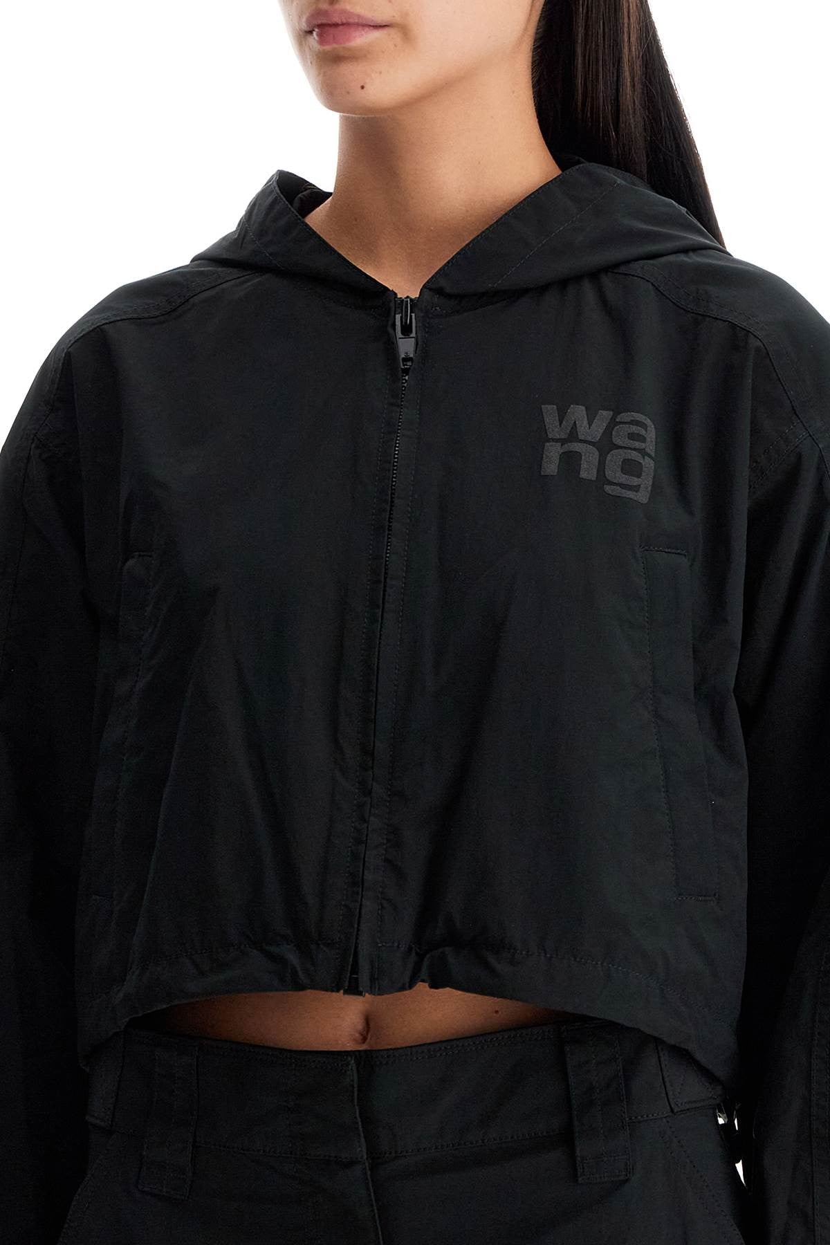 Alexander Wang cropped hooded jacket with