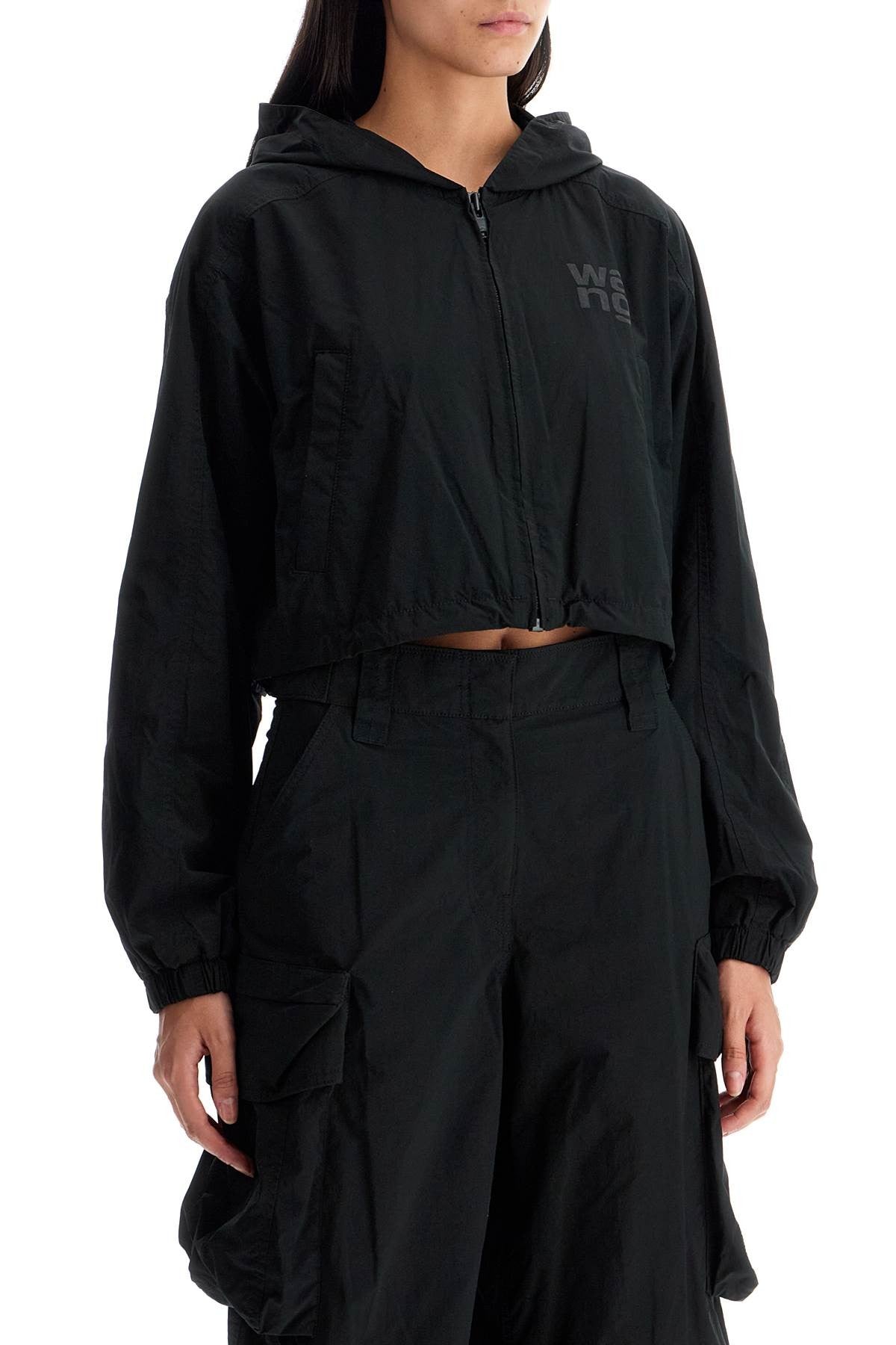 Alexander Wang cropped hooded jacket with