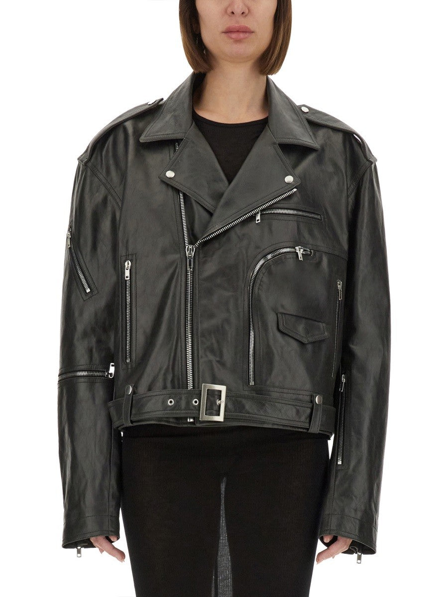 RICK OWENS "CROPPED JUMBO BAUHAUS" JACKET