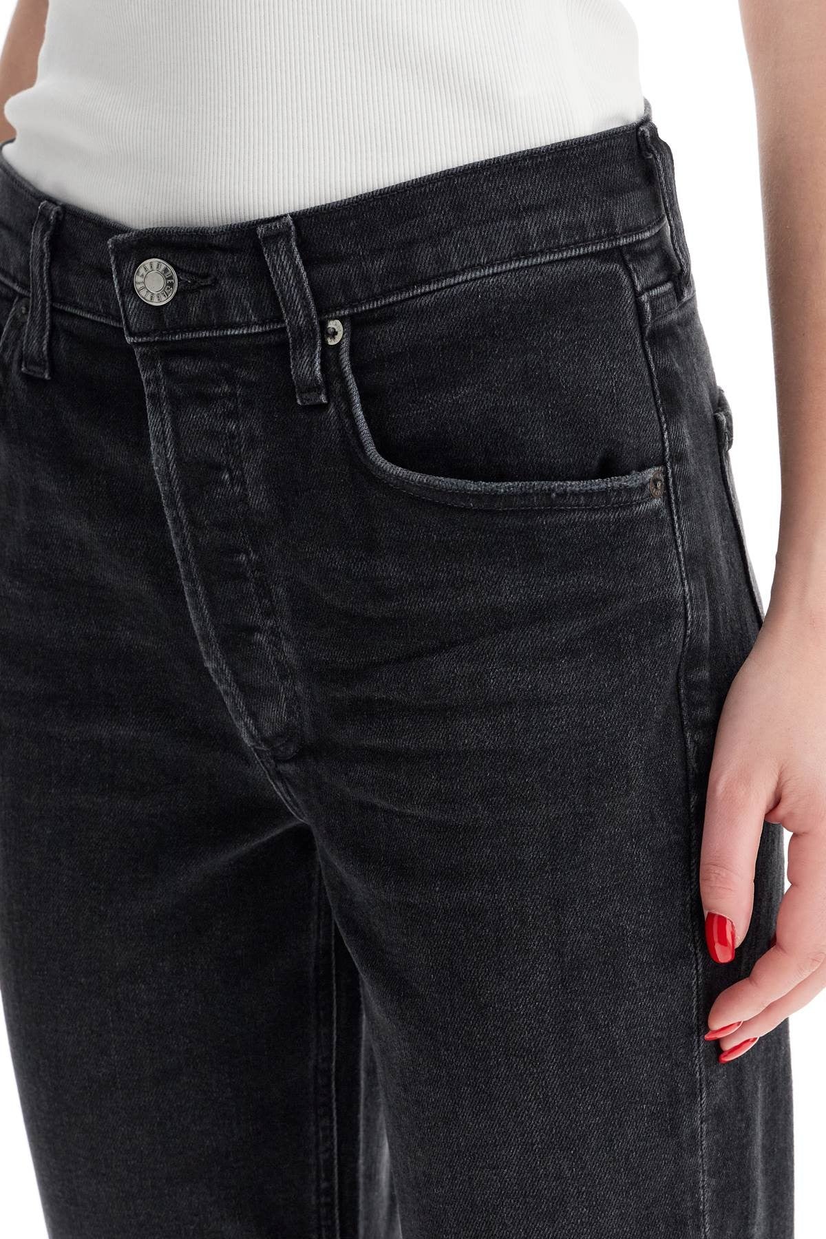 AGOLDE cropped riley jeans by