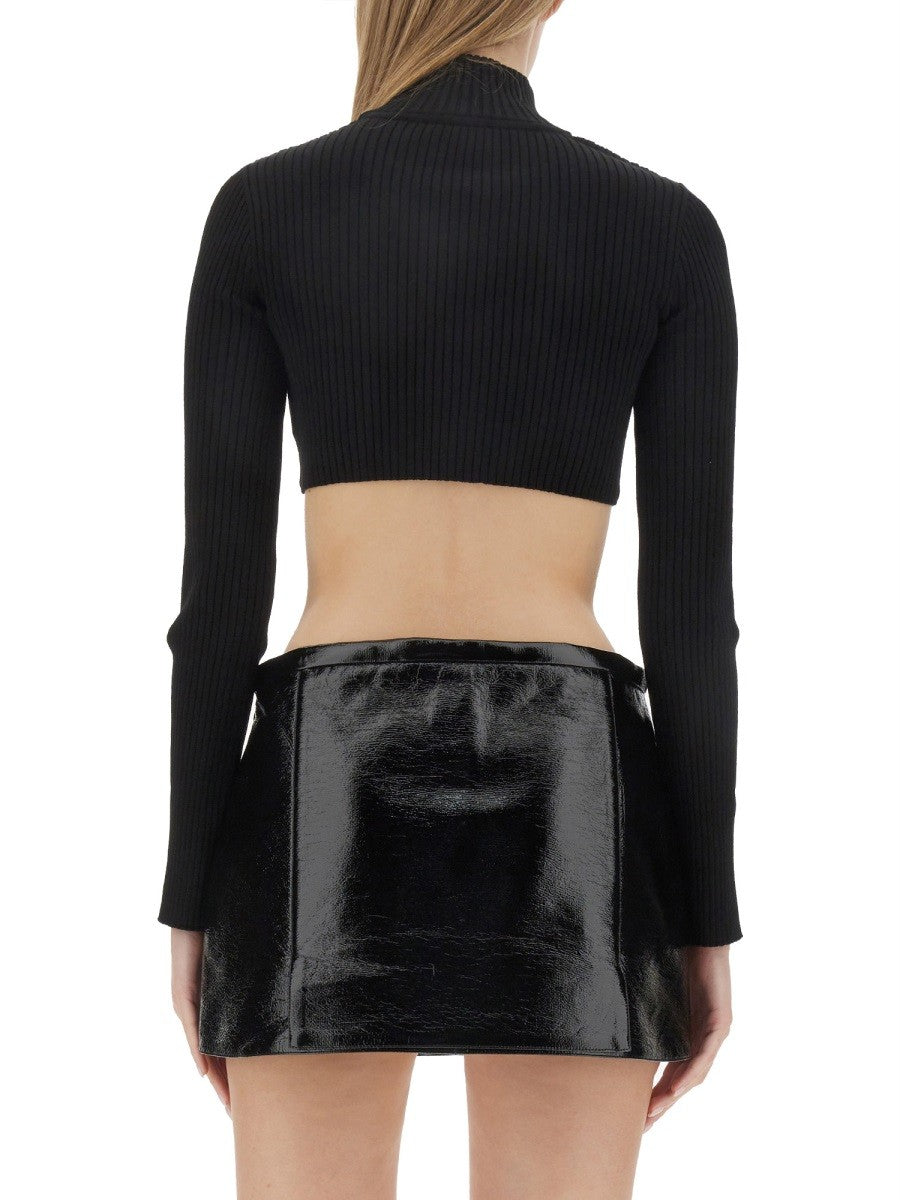 COURREGES CROPPED SHIRT