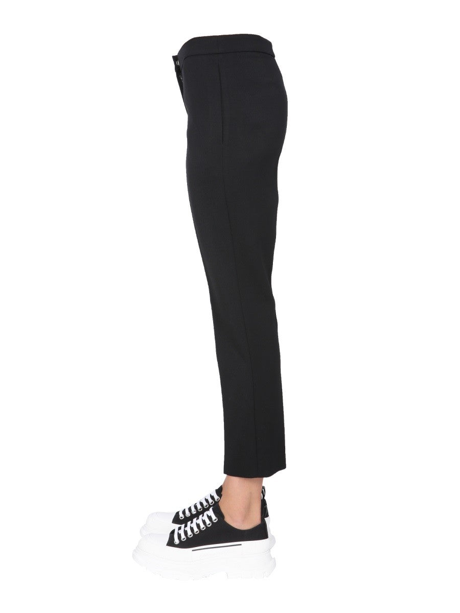 Alexander Mcqueen CROPPED STRAIGHT TROUSERS