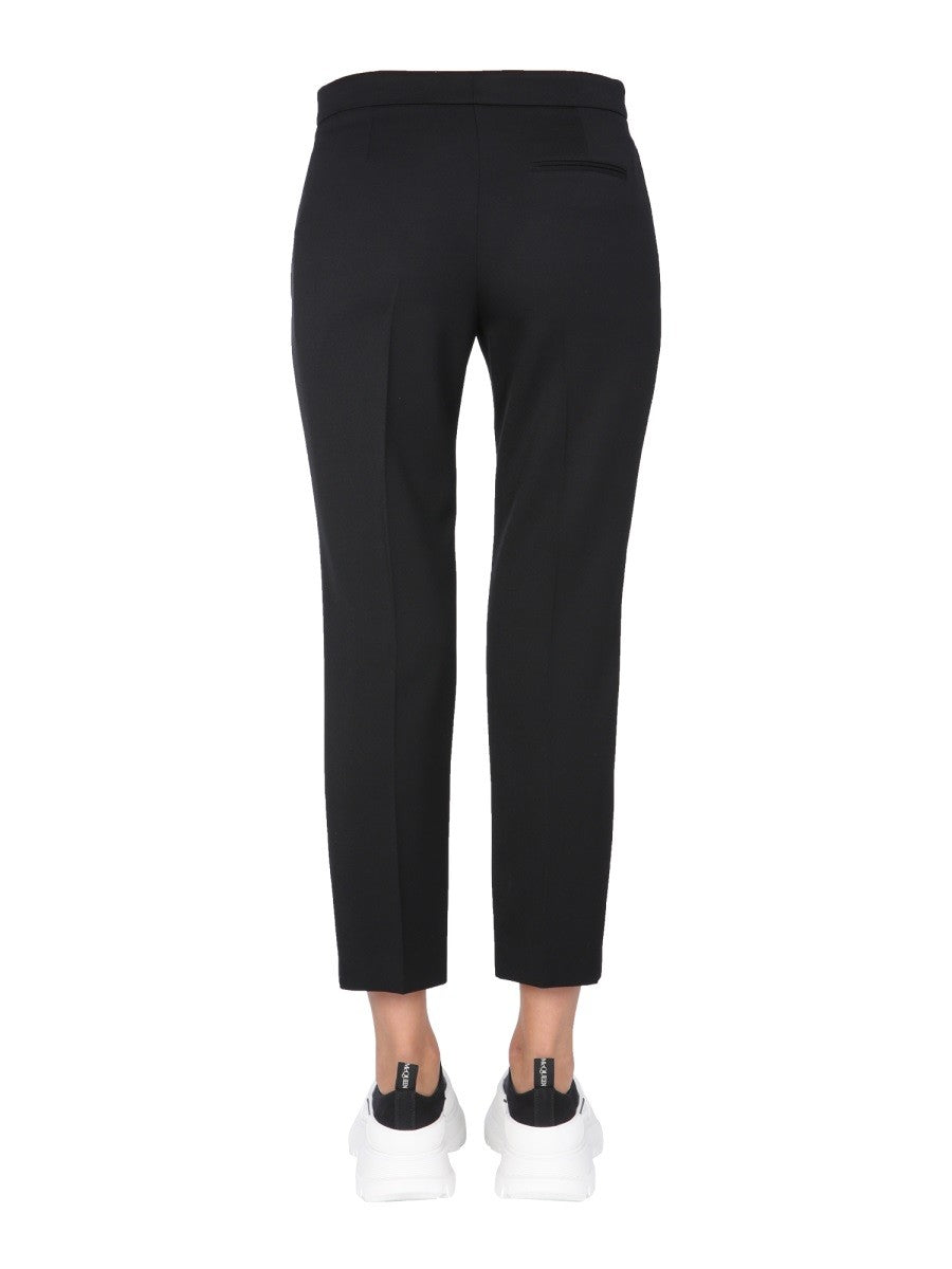 Alexander Mcqueen CROPPED STRAIGHT TROUSERS