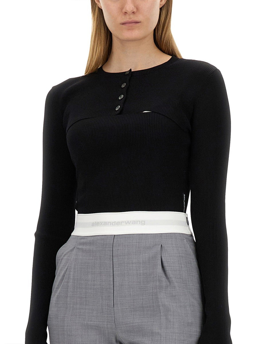 Alexander Wang CROPPED SWEATER