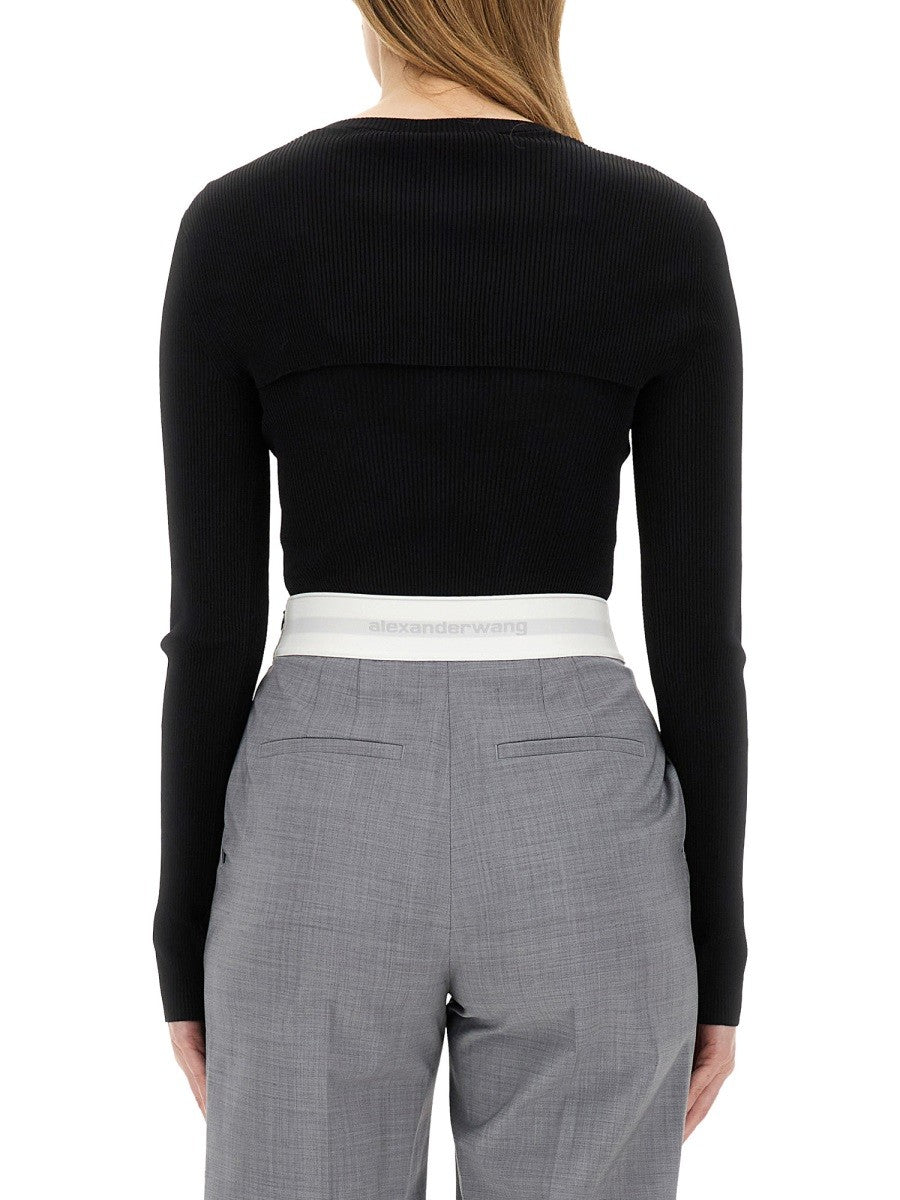 Alexander Wang CROPPED SWEATER