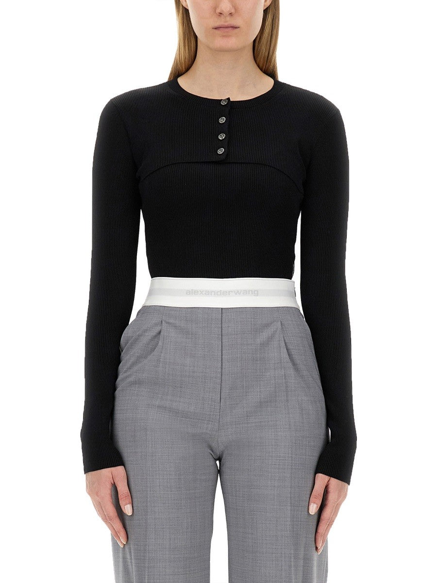 Alexander Wang CROPPED SWEATER