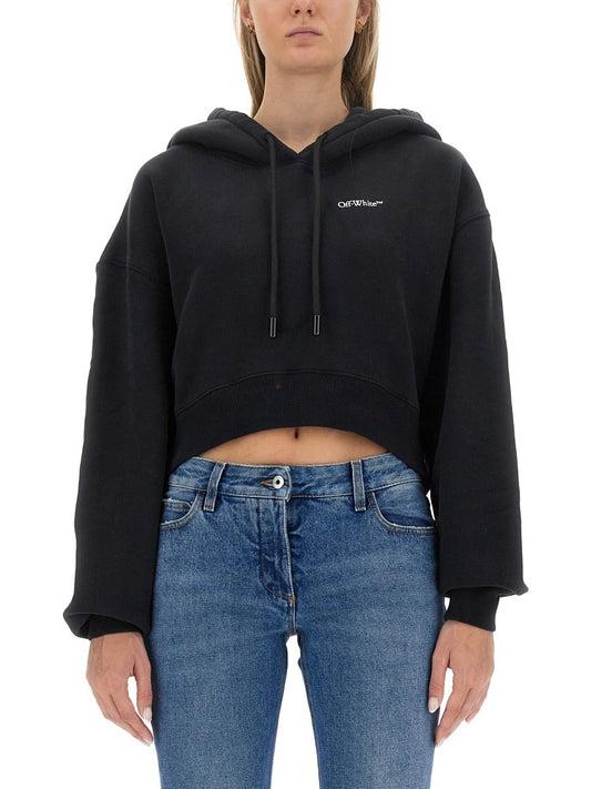 Off-white CROPPED SWEATSHIRT