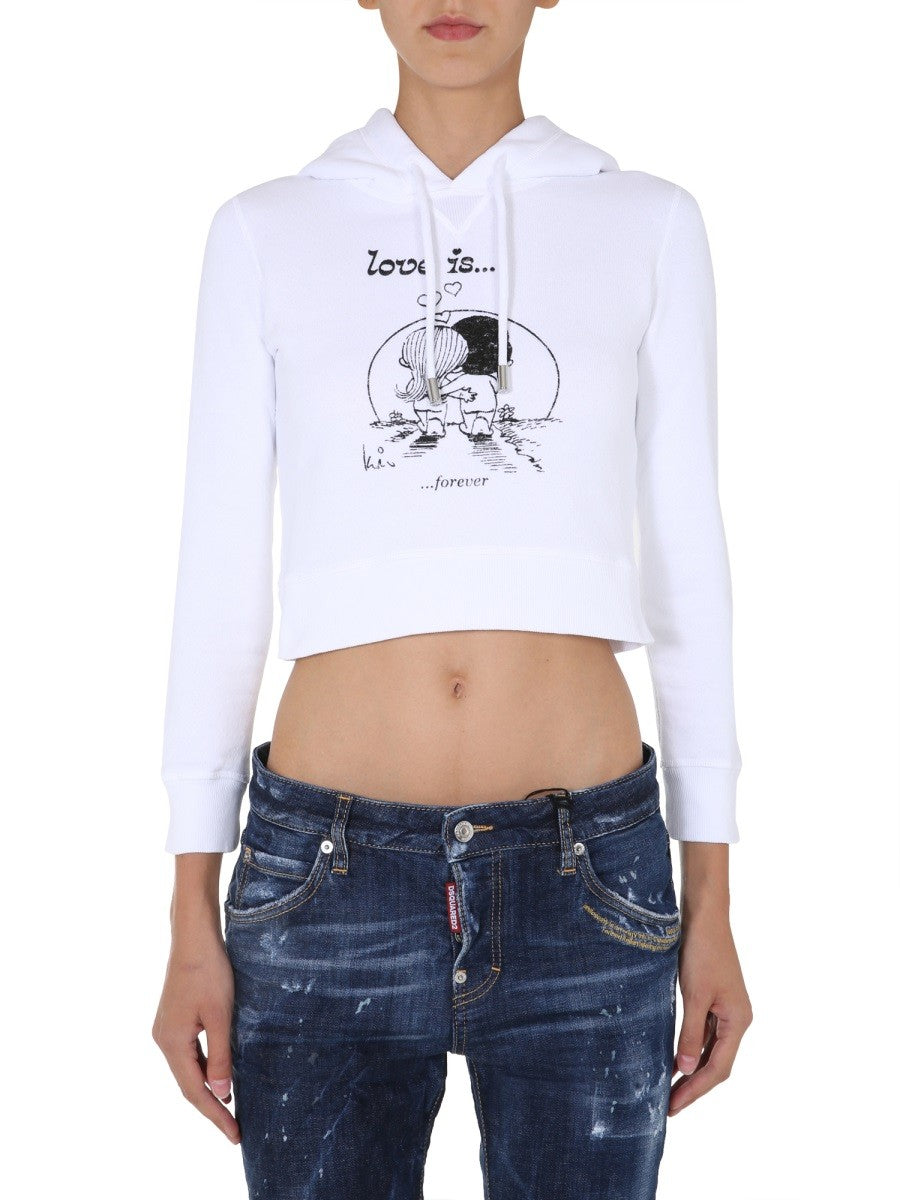 Dsquared CROPPED SWEATSHIRT