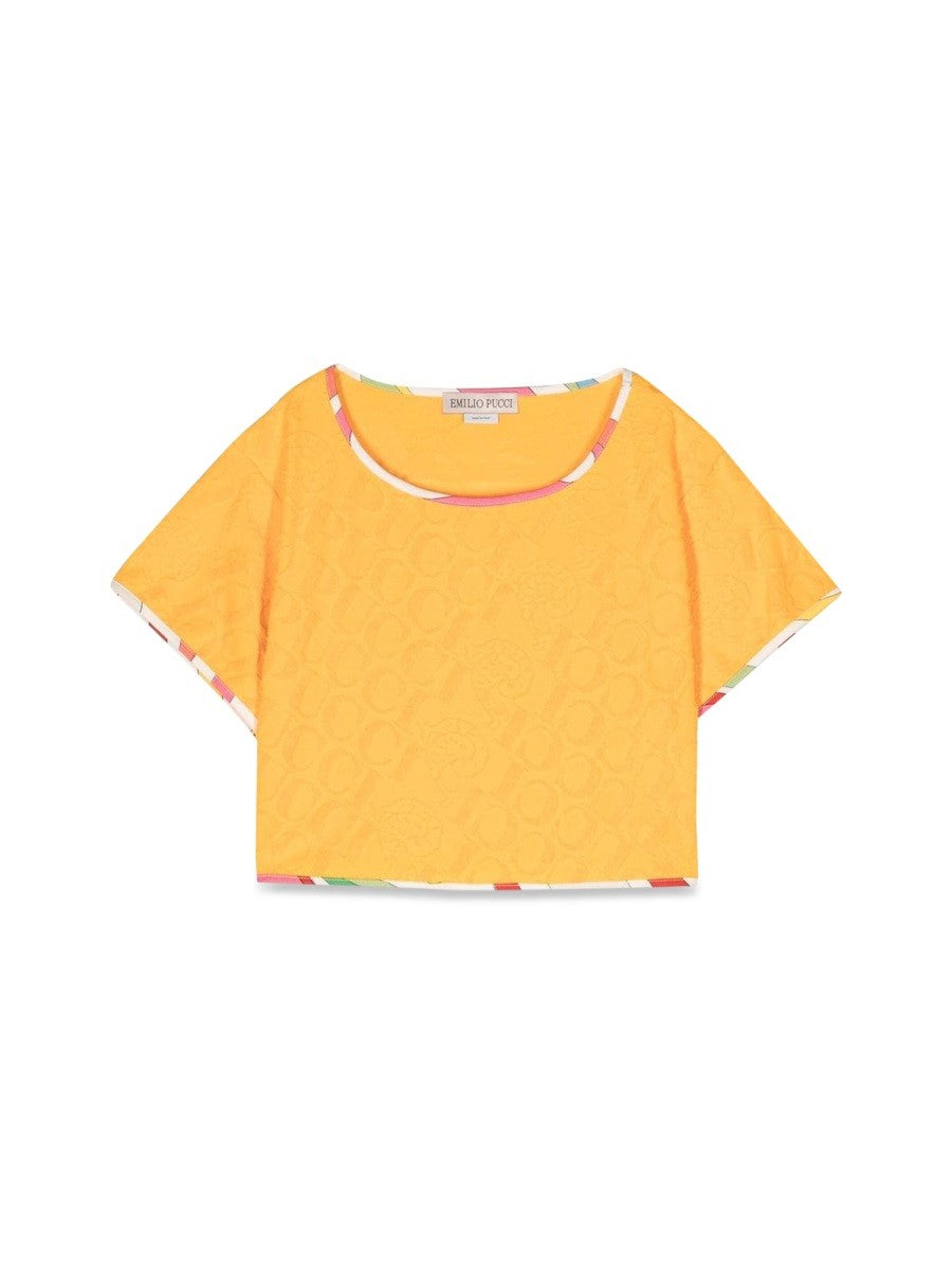 EMILIO PUCCI CROPPED T-SHIRT