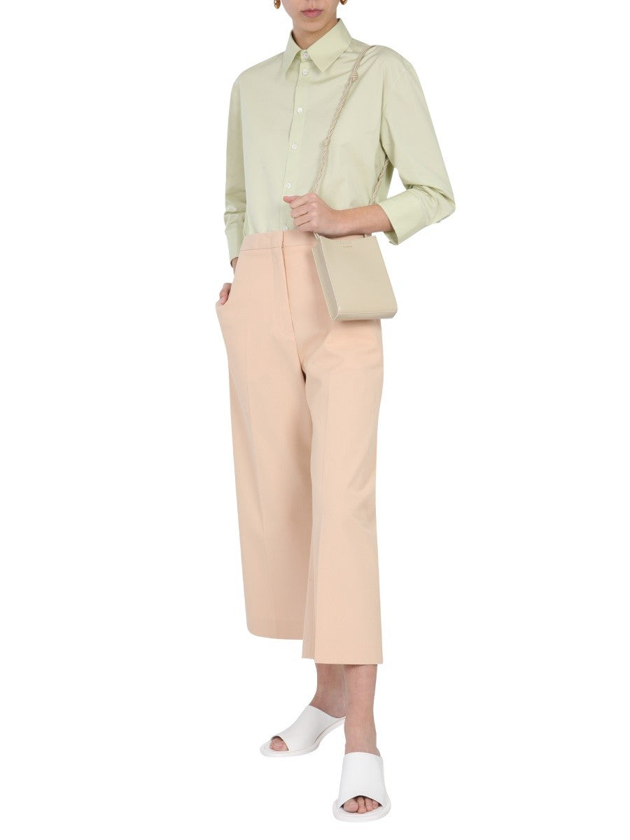 JIL SANDER CROPPED TROUSERS