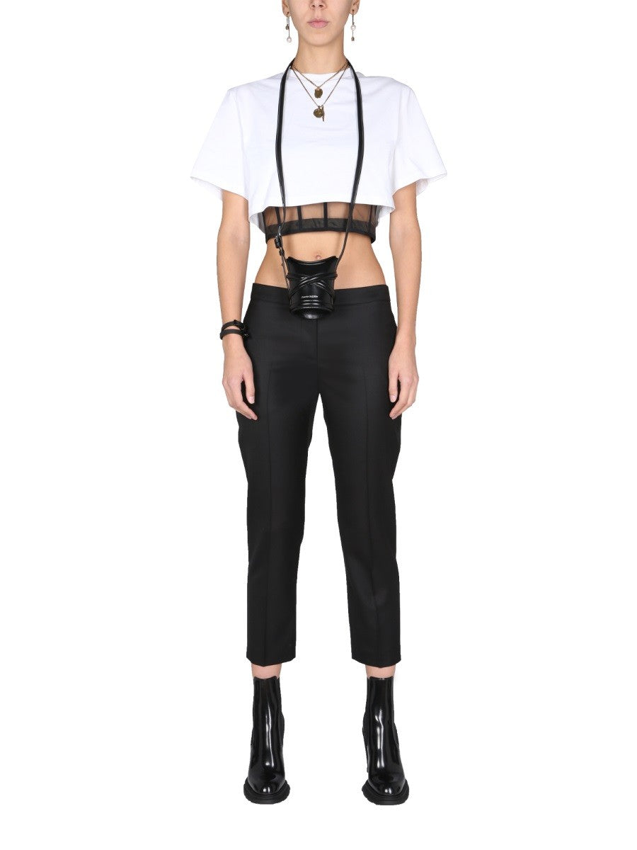 Alexander Mcqueen CROPPED TROUSERS