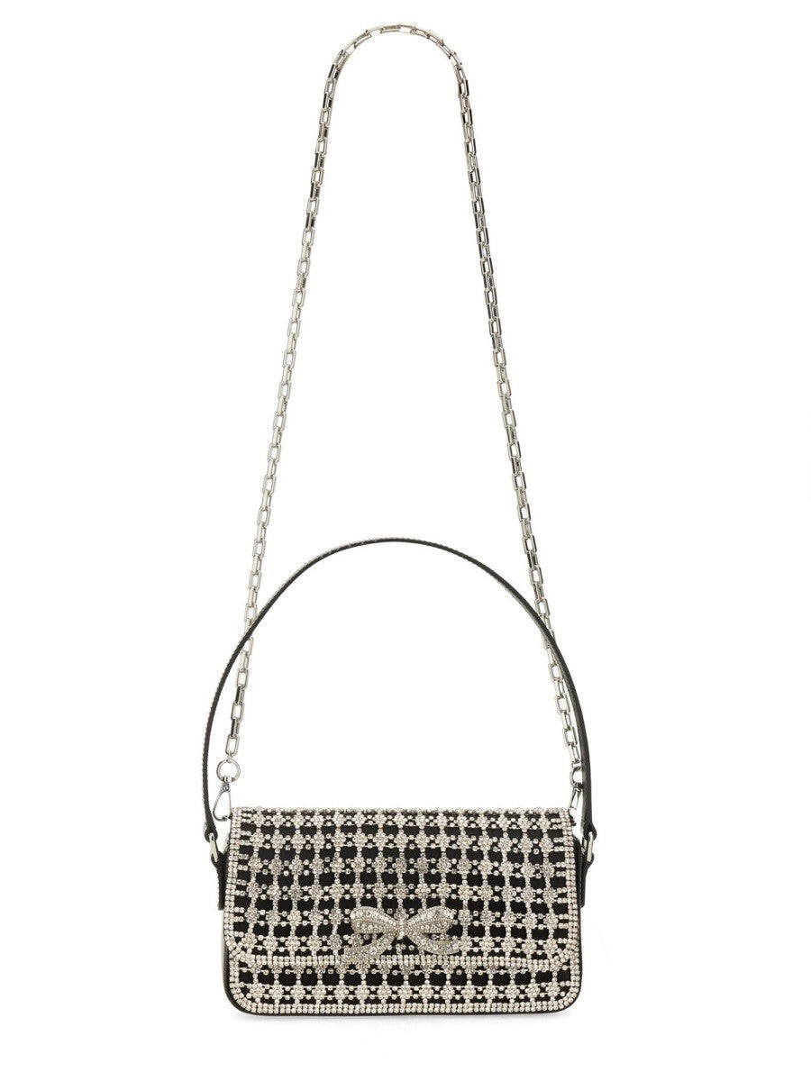 SELF-PORTRAIT CRYSTAL BAGUETTE BAG