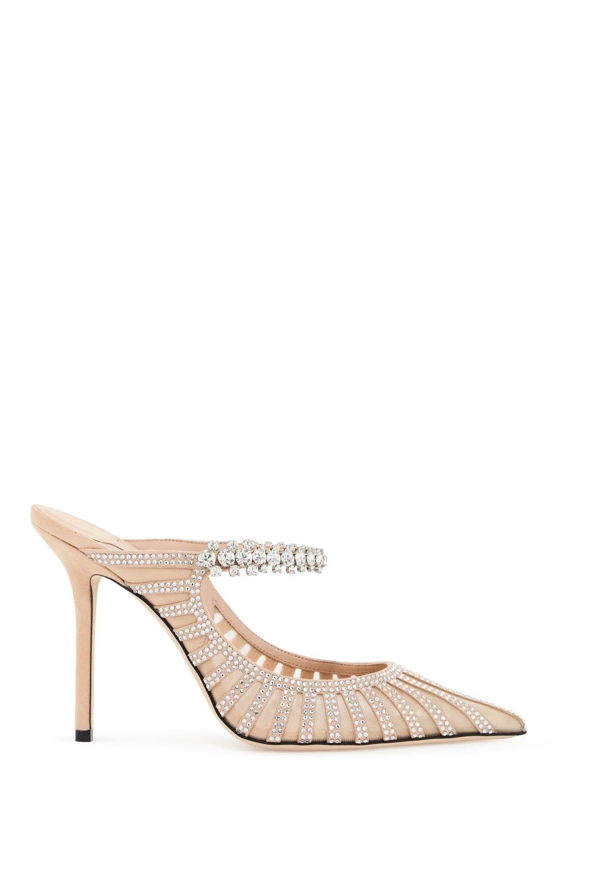 Jimmy Choo crystal embellished bing 100 mules