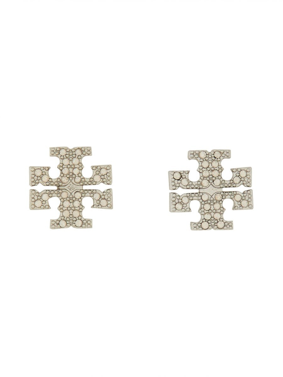 Tory Burch CRYSTAL LOGO EARRINGS