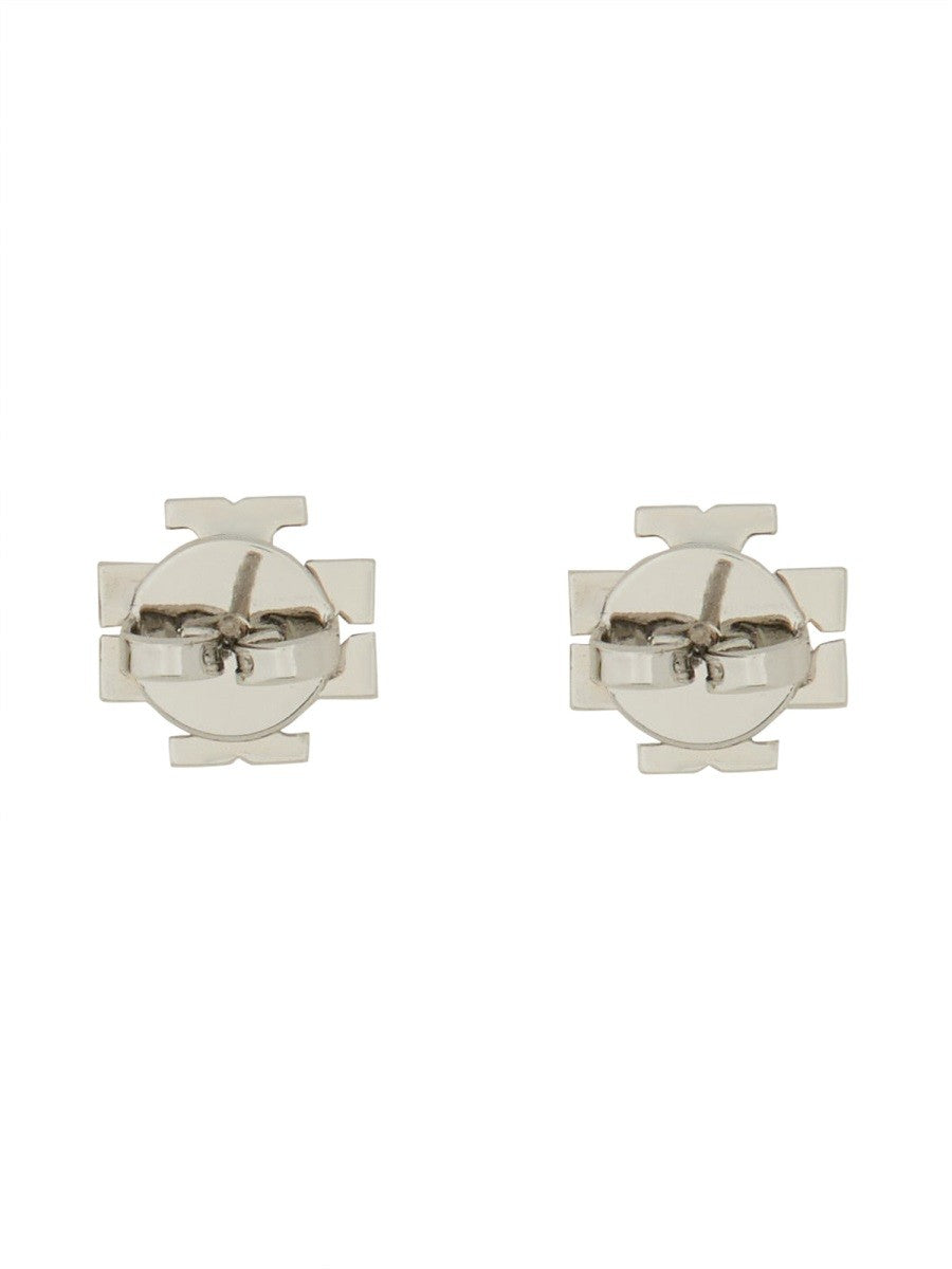 Tory Burch CRYSTAL LOGO EARRINGS