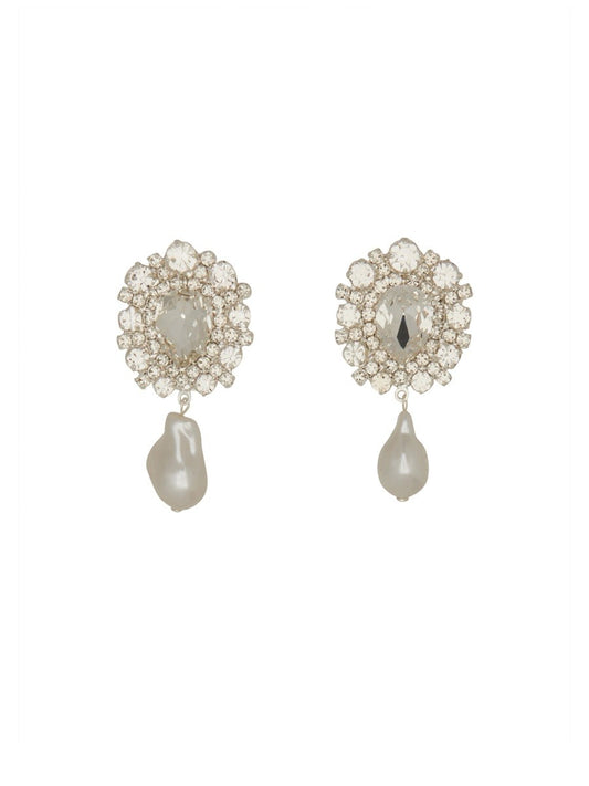 MAGDA BUTRYM CRYSTAL PLATE EARRINGS