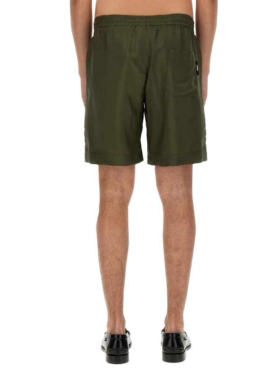 msgm CUPRO BERMUDA SHORTS