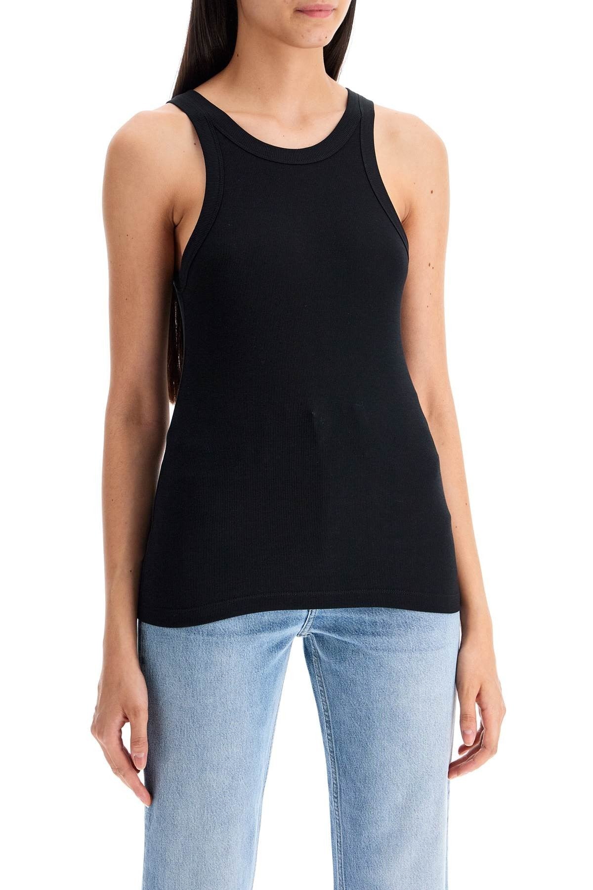 TOTEME curved rib tank top