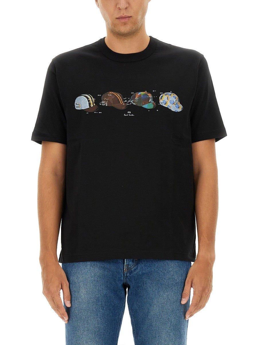 PS BY PAUL SMITH "CYCLING CAPS" T-SHIRT