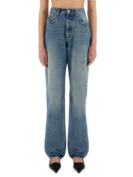 JACQUEMUS DE-NÎMES STRAIGHT DENIM PANTS