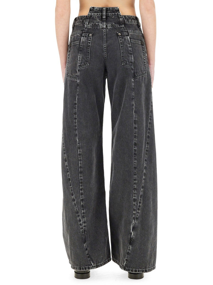 Maison Margiela "DÈCORTIQUÉ" PALAZZO JEANS