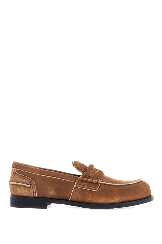 Miu Miu delavé suede leather penny loafers