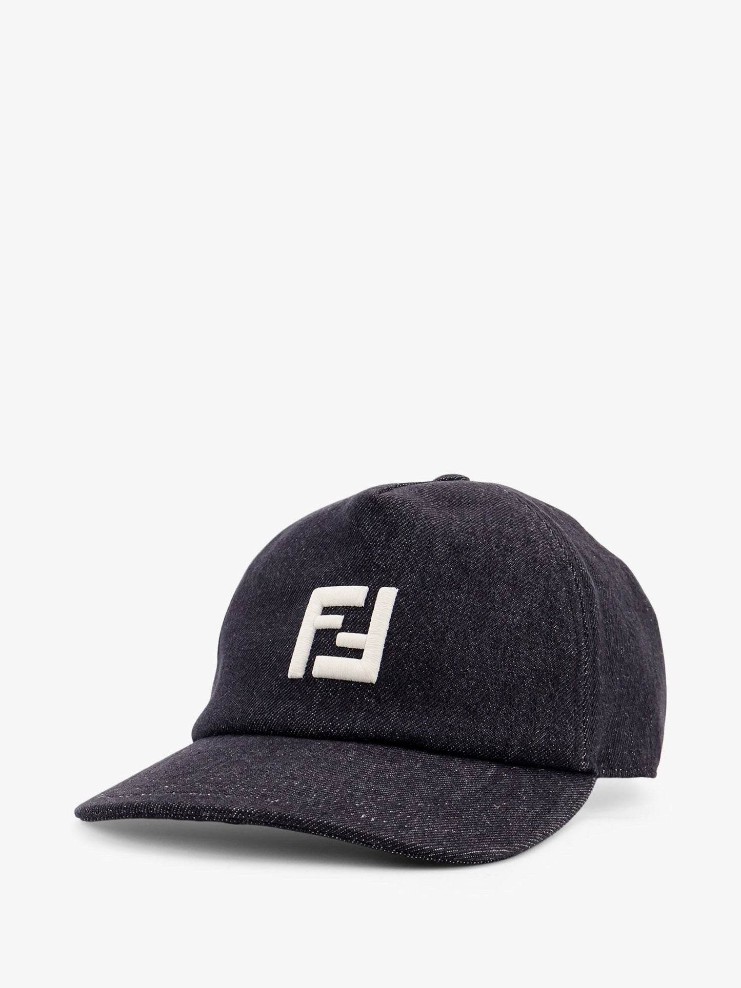 Fendi FF Jacquard denim baseball hat