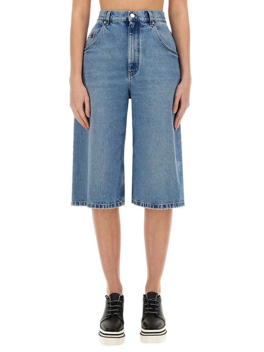 stella mccartney DENIM BERMUDA SHORTS