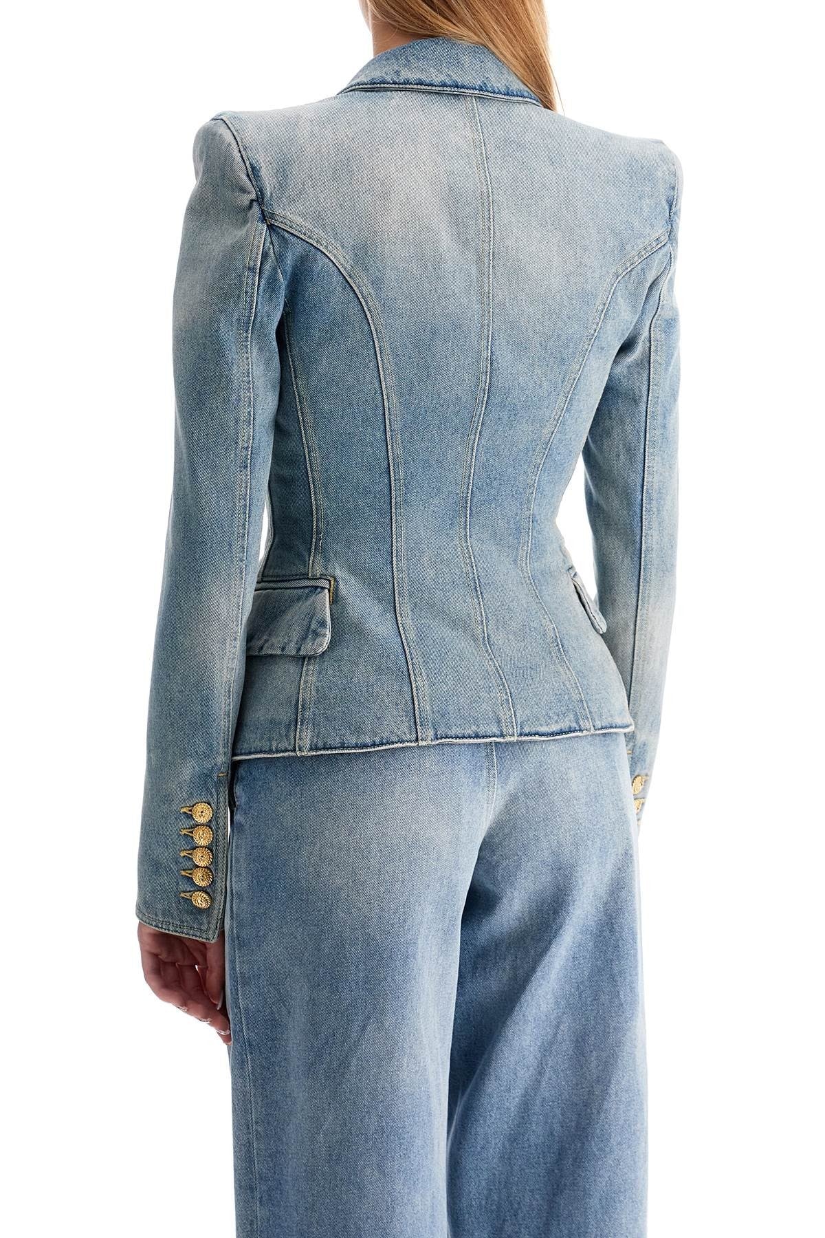 Balmain denim jacket with embossed buttons