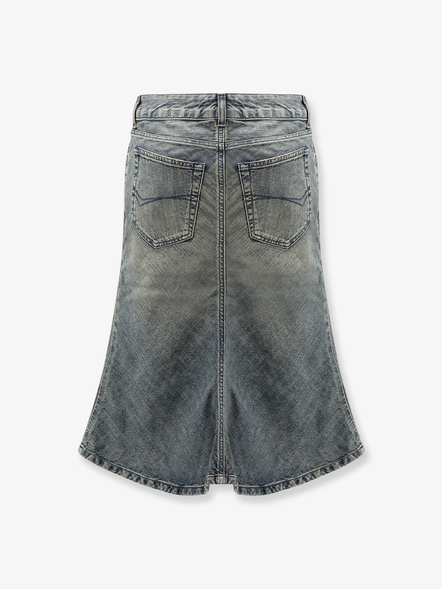 Balenciaga Denim Midi Skirt