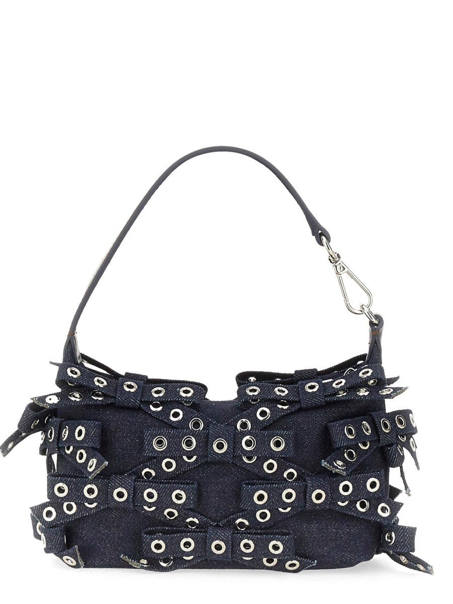 GANNI DENIM POUCH BAG