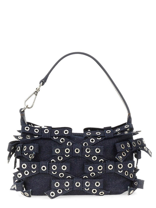 GANNI DENIM POUCH BAG