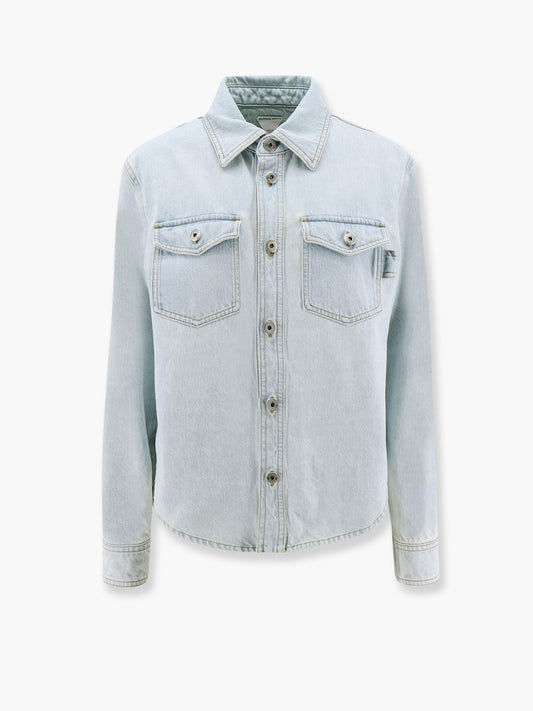Bottega Veneta Denim shirt with extra bleach wash