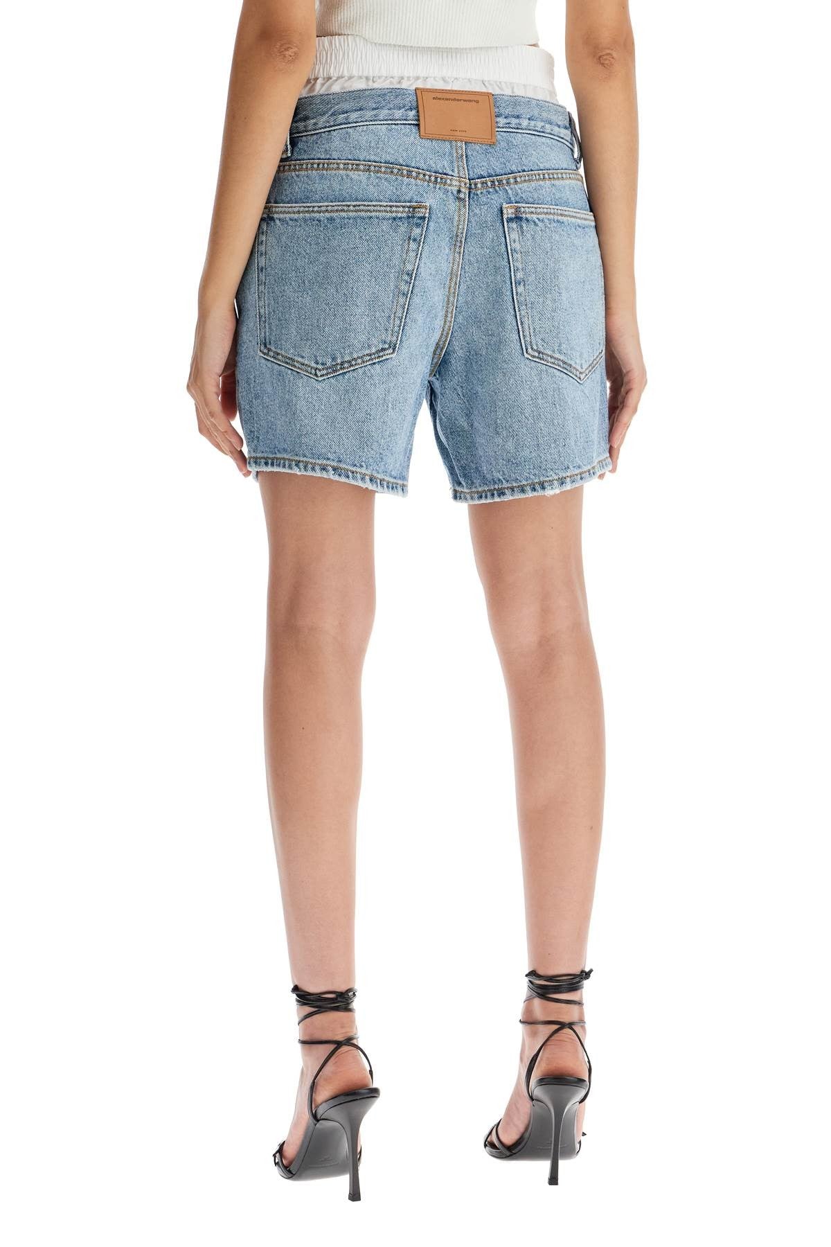 Alexander Wang denim shorts with boxer insert for added