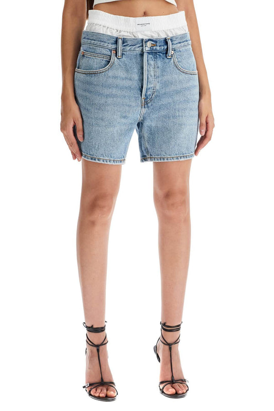 Alexander Wang denim shorts with boxer insert for added