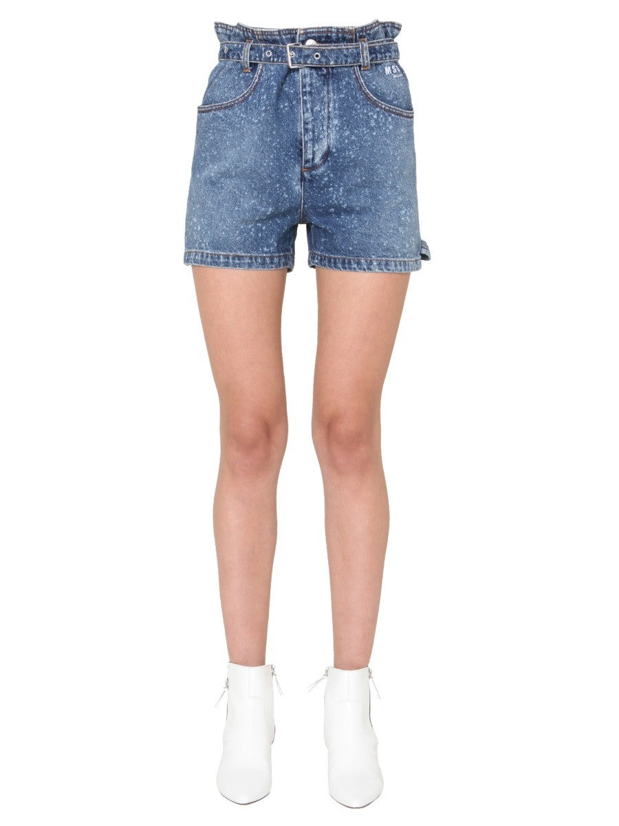msgm DENIM SHORTS