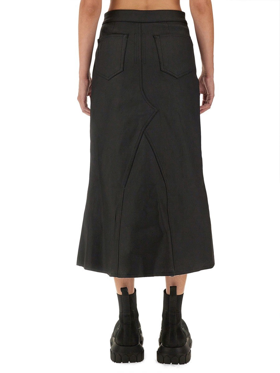 RICK OWENS DENIM SKIRT