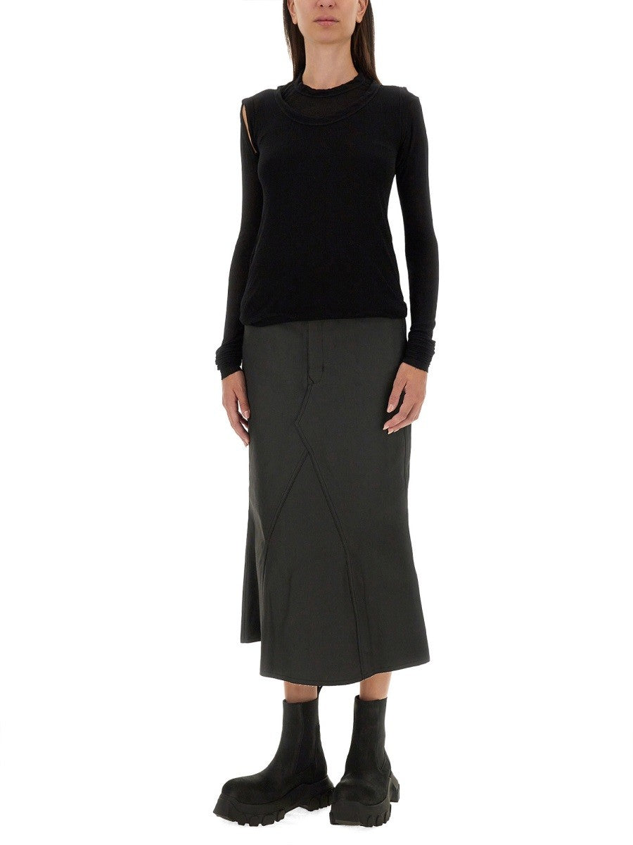 RICK OWENS DENIM SKIRT