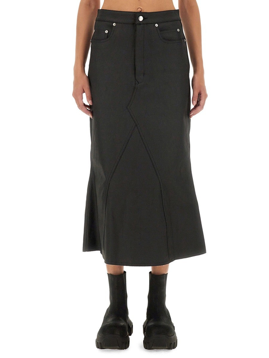 RICK OWENS DENIM SKIRT