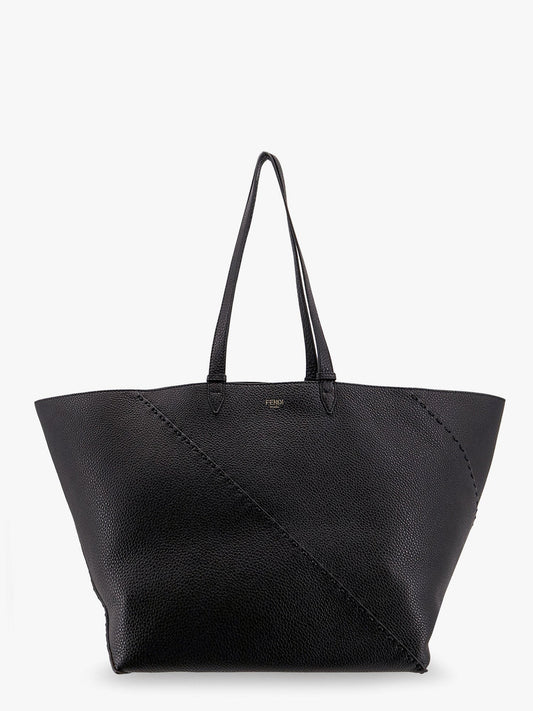 Fendi Diagonal selleria large leather shopping bag